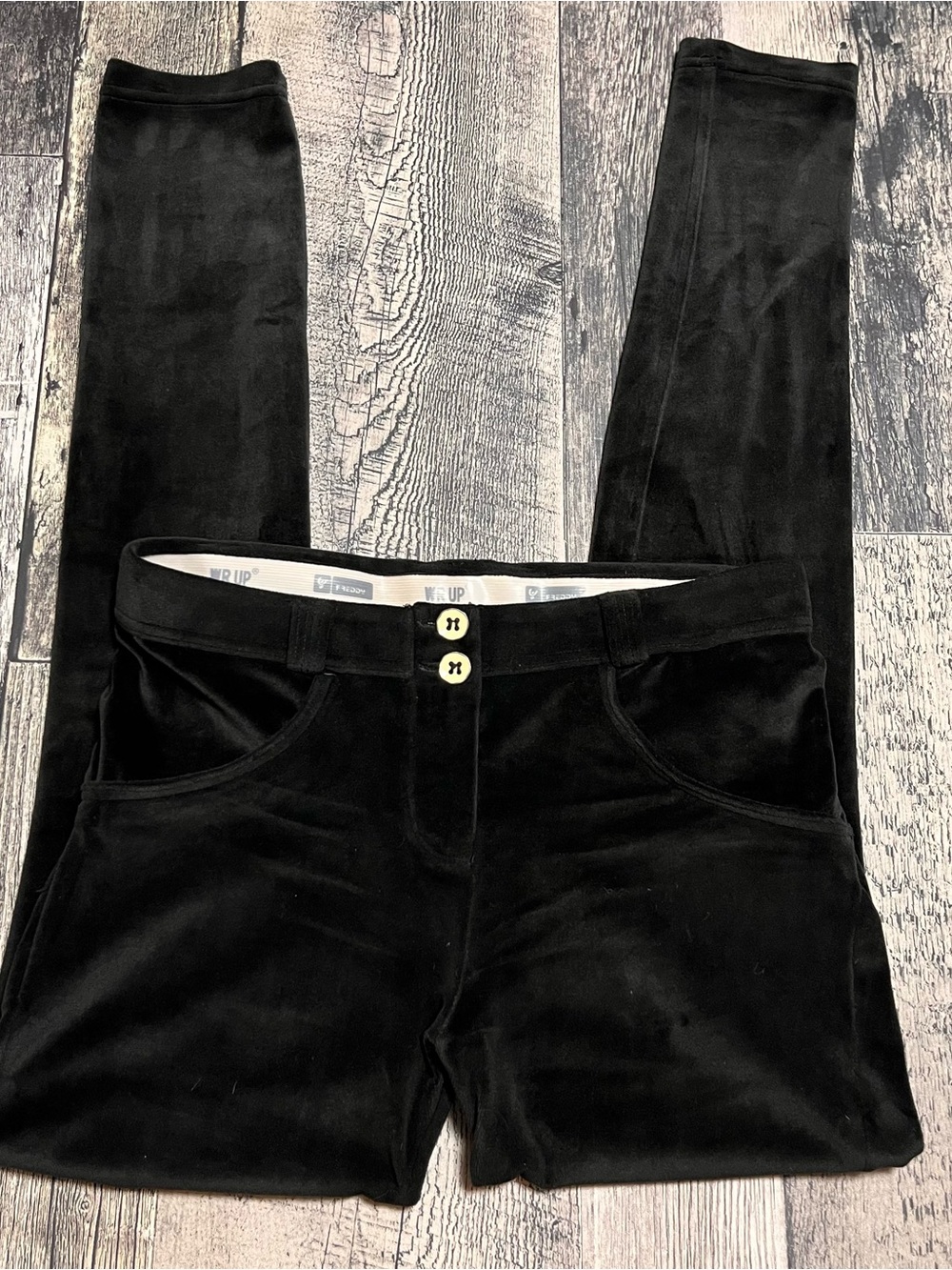 Freddy wr.up black velvet leggings